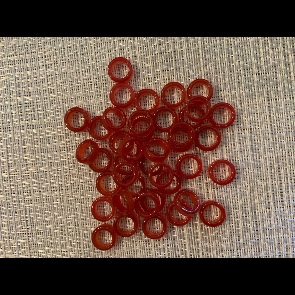 Vintage.. 30 rare pressed glass rings/W.Ge…